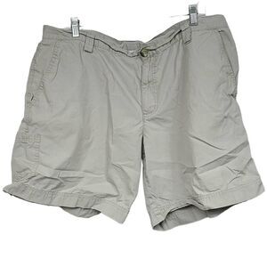 Columbia Men's 9" Lookout Pass Omni Shade Utility Cargo Shorts Khaki Hiking 40W